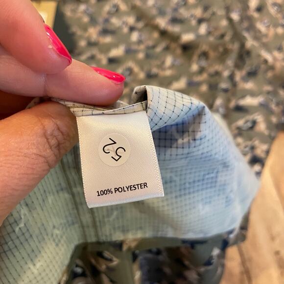 NWT Solaris Men's Mountain Motif Button-up Short Sleeve Shirt Sz: XL - Picture 8 of 10